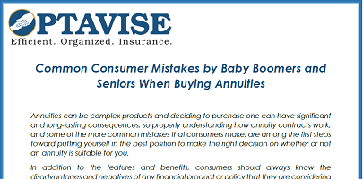 Common Consumer Mistakes When Purchasing Annuities
