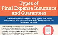 Types of Final Expense Insurance